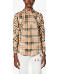 burberry luka shirt|Burberry Luka Vintage Check Stretch Cotton Twill Shirt .